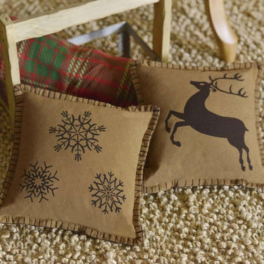 Prancer Pillow Set of 2 10x10 - The Fox Decor